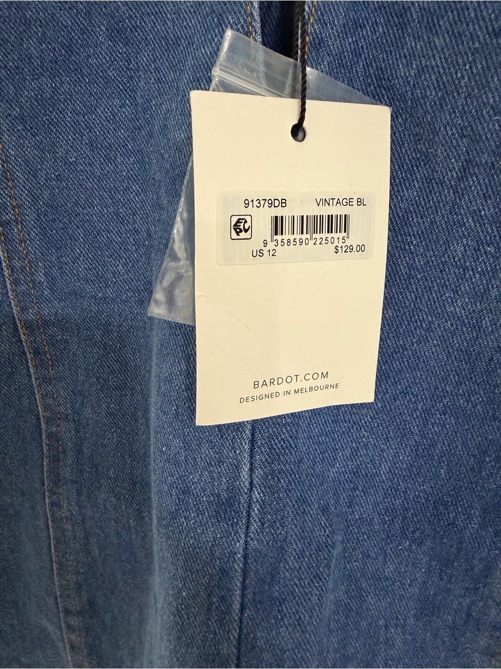 Bardot Women's Dark Blue Denim Jeans - Classic Indigo Wash NWT - new with tag - Picture 5 of 7